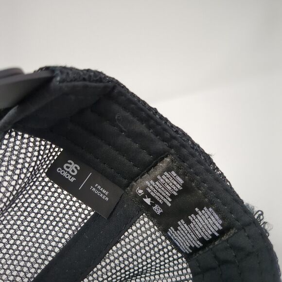 Oregon Snapback Frame Trucker Hat Black One Size Mesh Back AS Colour - Picture 8 of 8